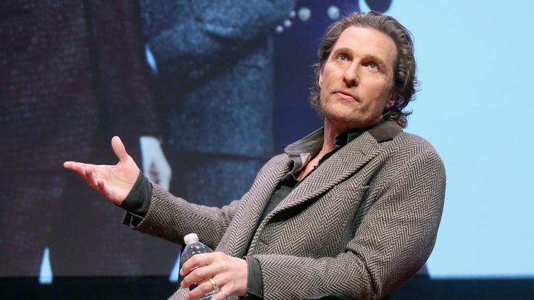 Matthew McConaughey in a Q&A for The Gentlemen at The University of Texas at Austin