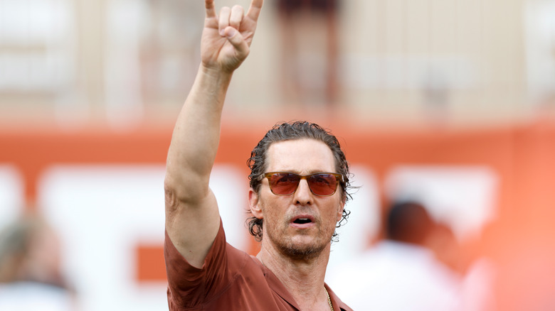 McConaughey signaling rock on