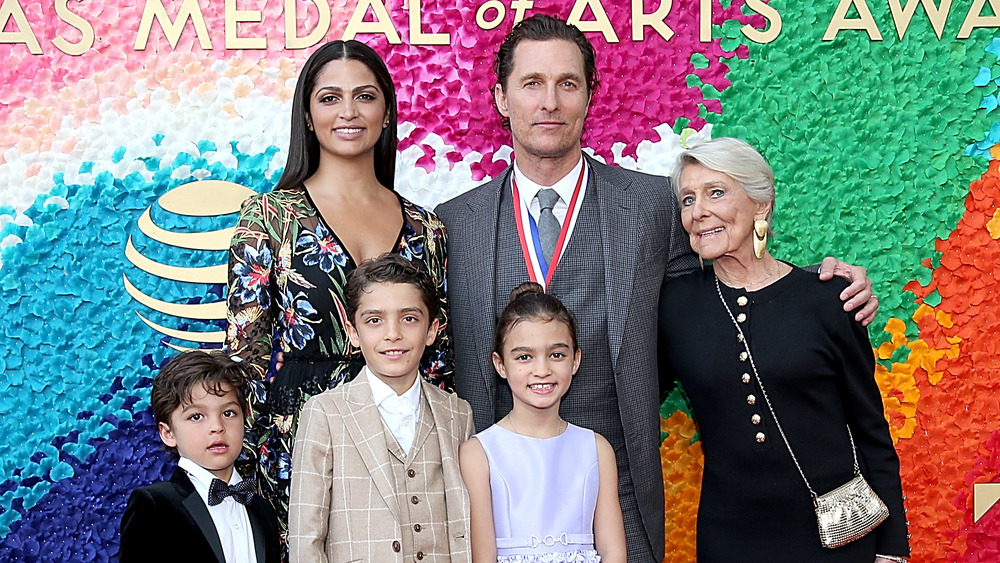 Matthew McConaughey's son Levi with family