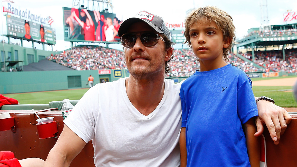 Matthew McConaughey with his son Levi