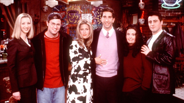 The cast of 'Friends' including Matthew Perry