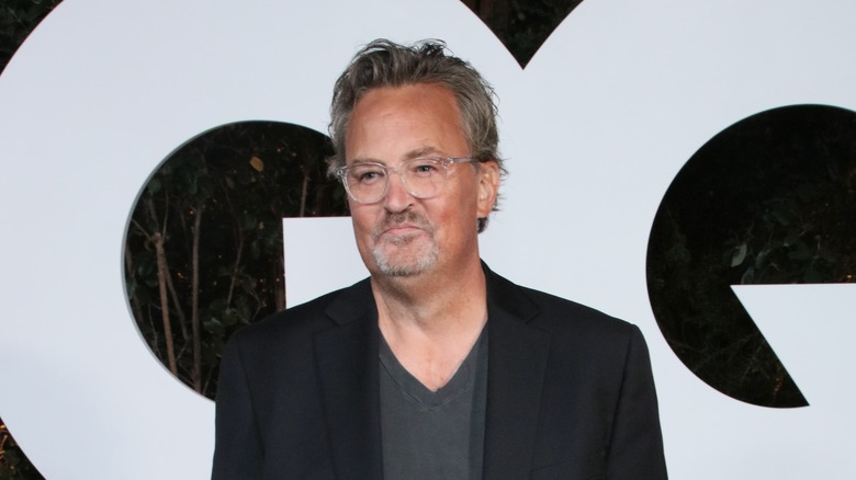 Matthew Perry posing