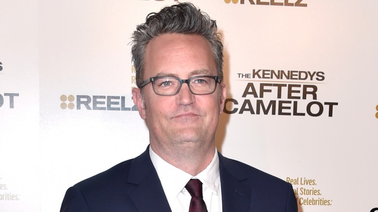 Matthew Perry in glasses