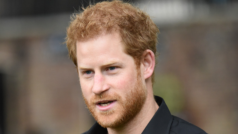 Prince Harry talking