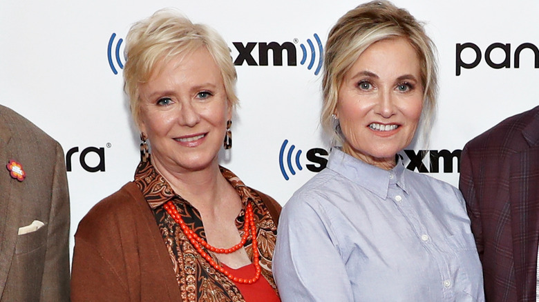 Maureen McCormick And Eve Plumb at SiriusXM