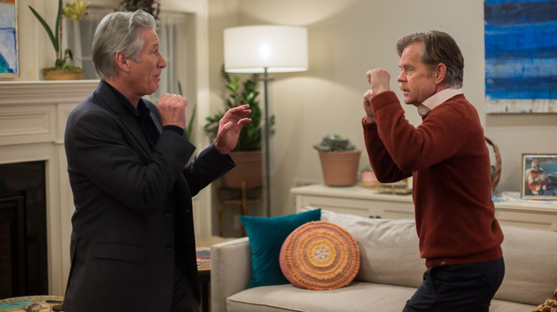 Richard Gere and William H. Macy about to fight in "Maybe I Do"