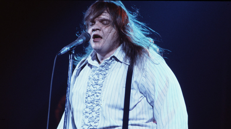 Meat Loaf performs onstage