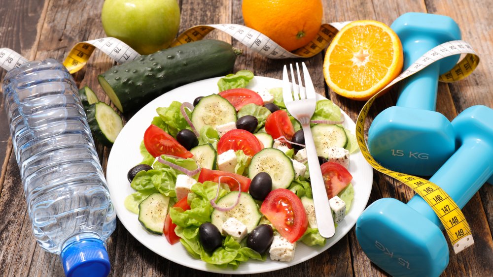 Healthy concept Greek salad