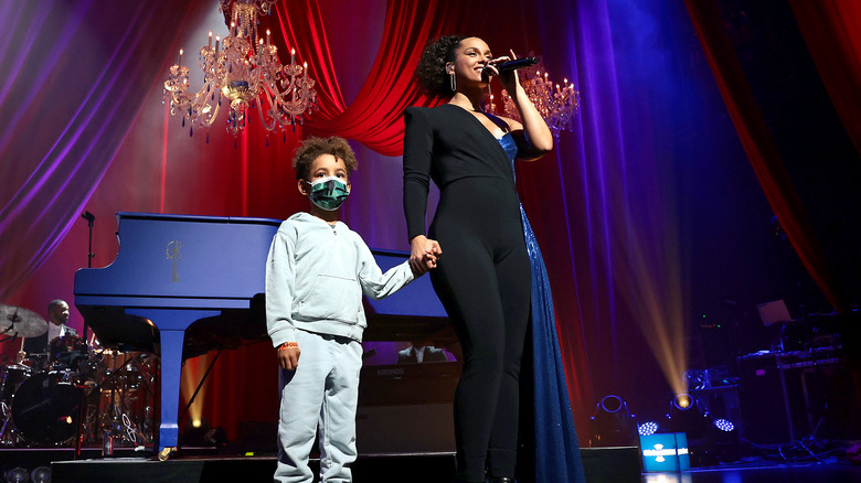 Genesis Dean and Alicia Keys at Apollo Theater