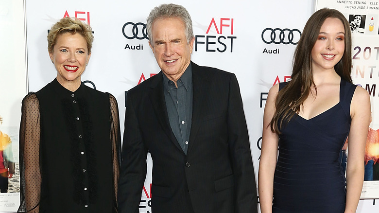 Annette Bening, Warren Beatty, Ella Beatty