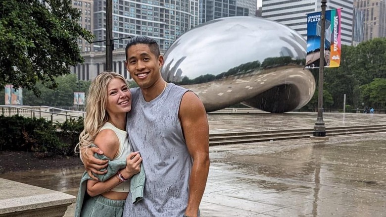 Ariana Madix Daniel Wai at Cloud Gate