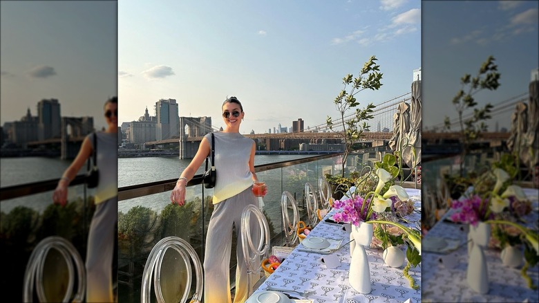 Brooke Sansone posing on rooftop