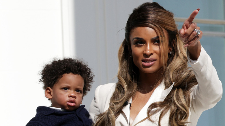 Ciara with her son Win