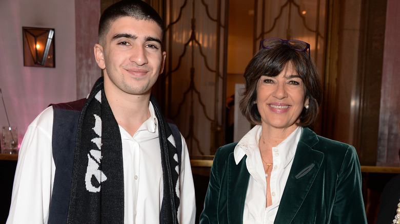 Darius John Rubin and Christiane Amanpour at the Claridge's Zodiac Party