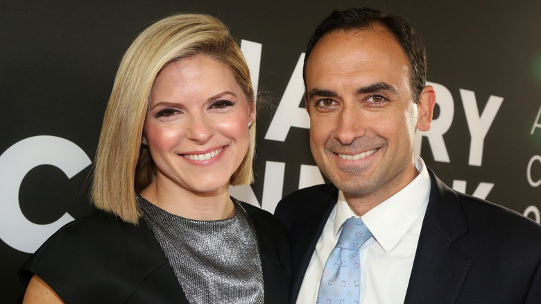 Kate Bolduan and Michael Gershenson at a Broadway event in 2019