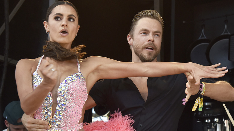 Hayley Erbert Hough and Derek Hough dancing together onstage