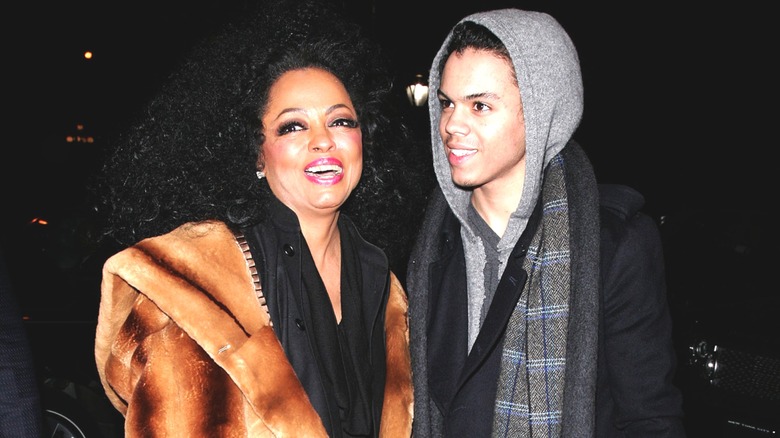 Diana Ross with Evan Ross