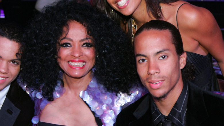 Diana Ross with Ross Naess