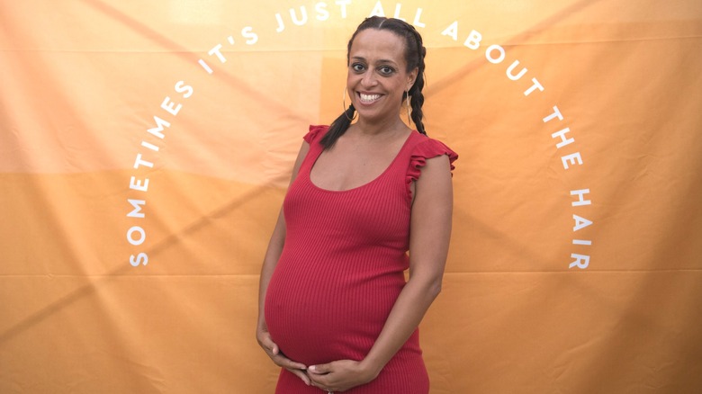 Chudney Ross pregnant at event