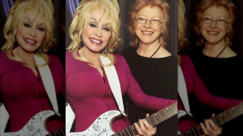 Dolly Parton and Judy Ogle smiling