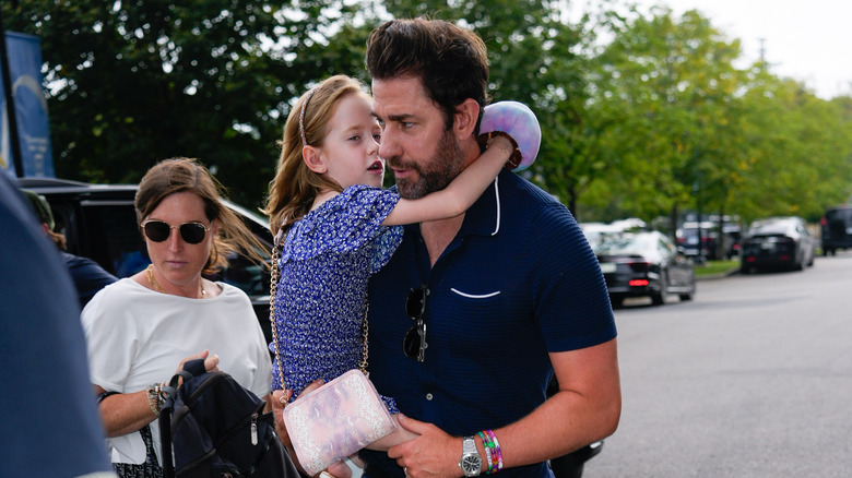 John Krasinski with his daughter Violet