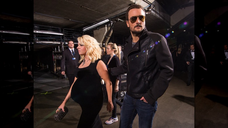 Katherine Blasingame and Eric Church walking