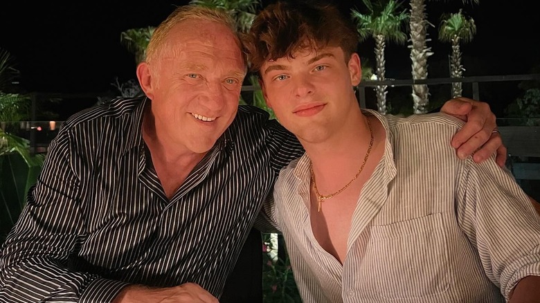 François-Henri Pinault with son Augustin