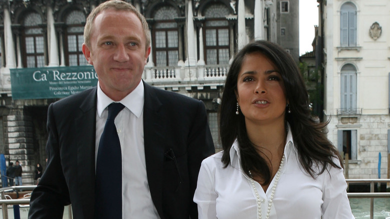 Young François-Henri Pinault and Salma Hayek