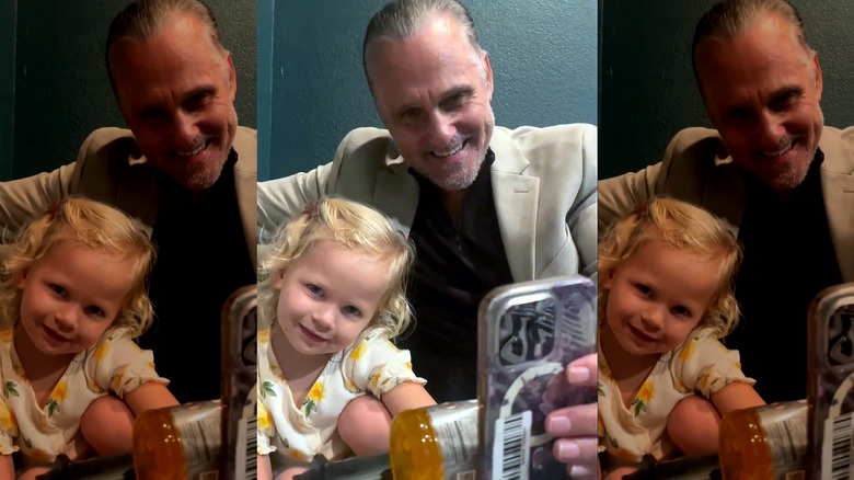 Maurice Benard taking a selfie with grandaughter Eloise