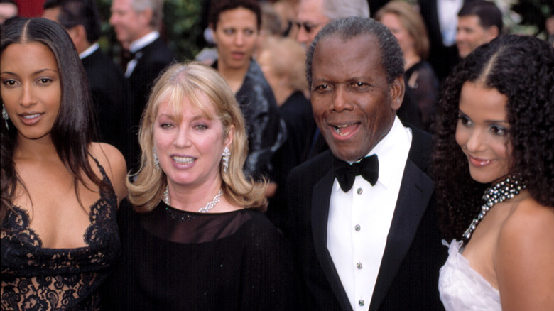 Sidney Poitier and family