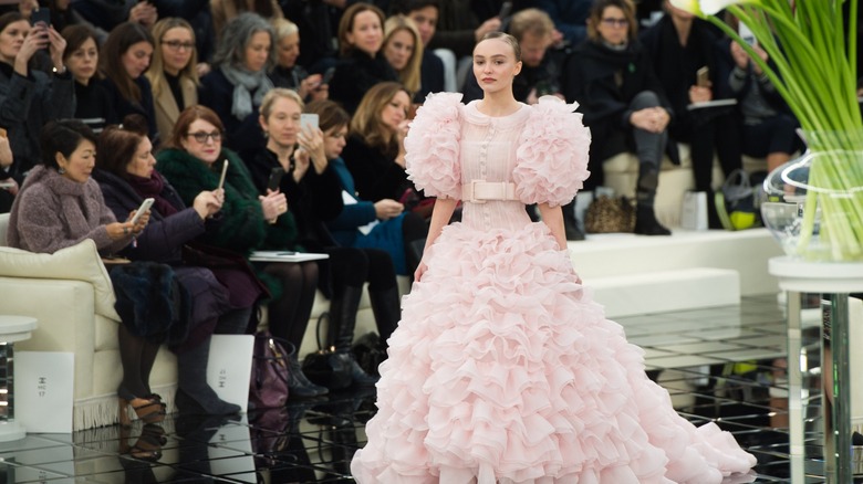 Lily-Rose Depp on the runway