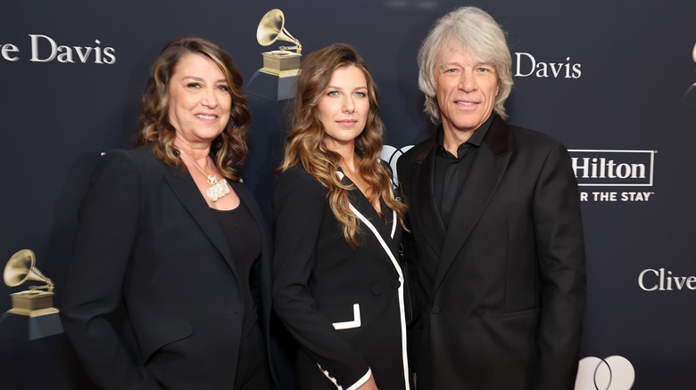 Stephanie Bongiovi with her parents