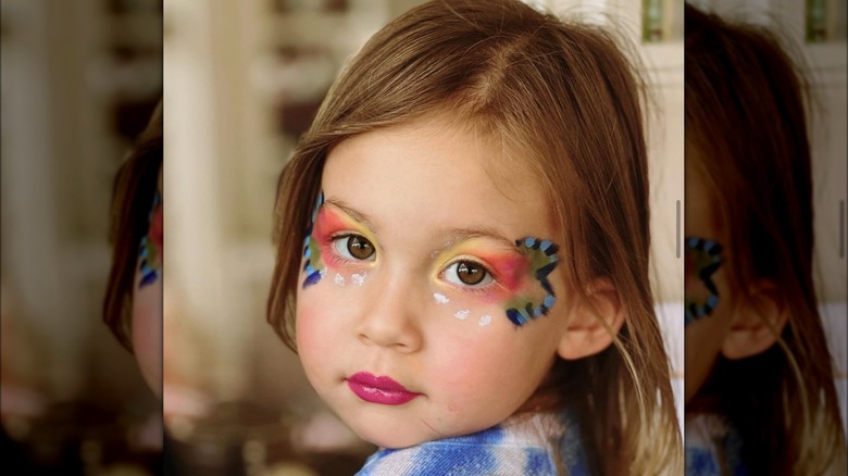 Rani Fujikawa with colorful makeup