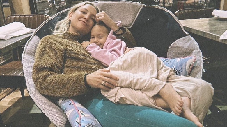 Kate Hudson snuggling with Rani Fujikawa