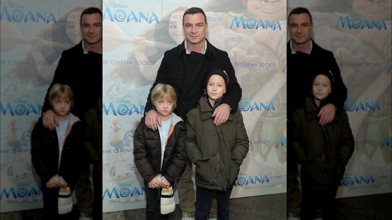 Liev Schreiber with Kai, Sasha