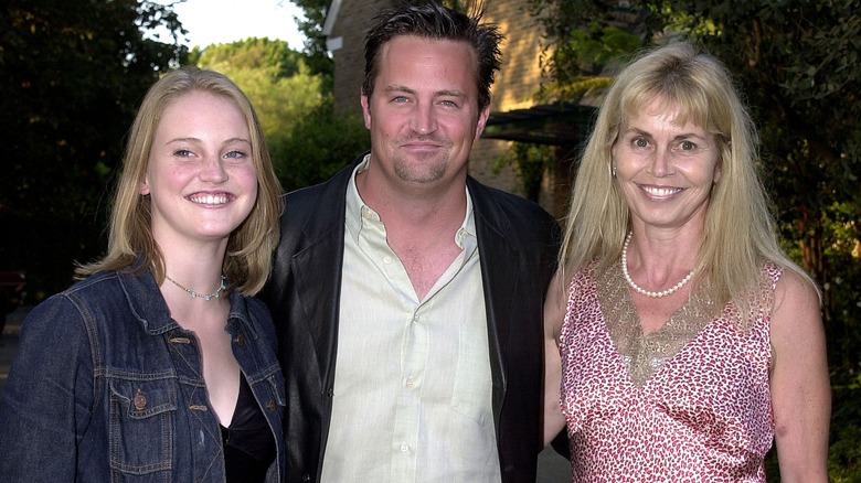 Matthew Perry with Suzanne and Emily