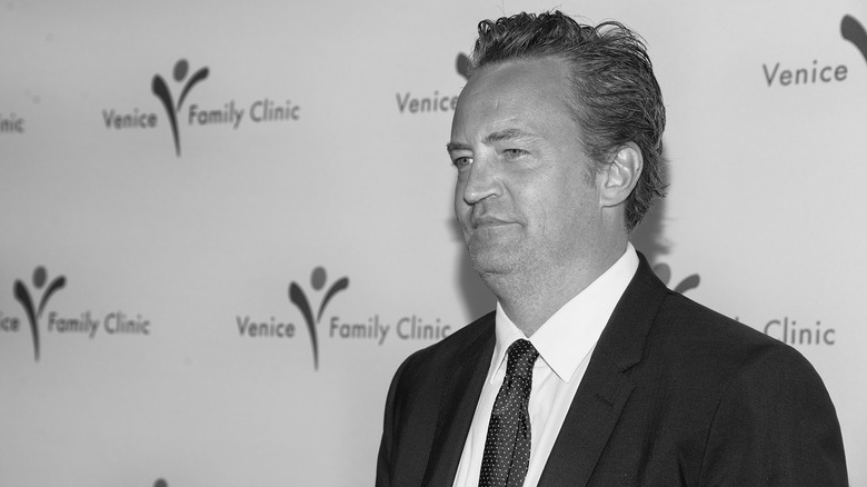 late star Matthew Perry posing