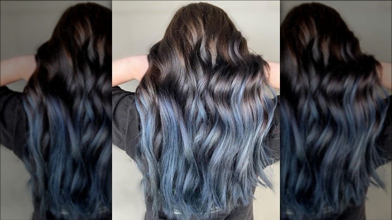 Blue ombré