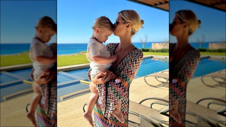 Nicky Hilton holding son Chasen 