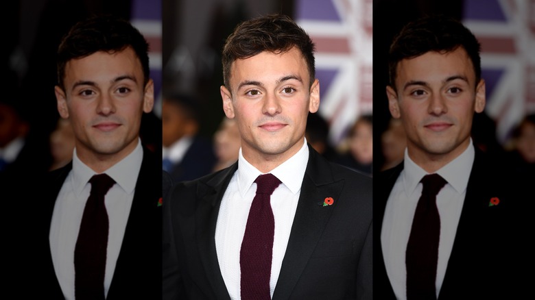 Tom Daley upclose smiling