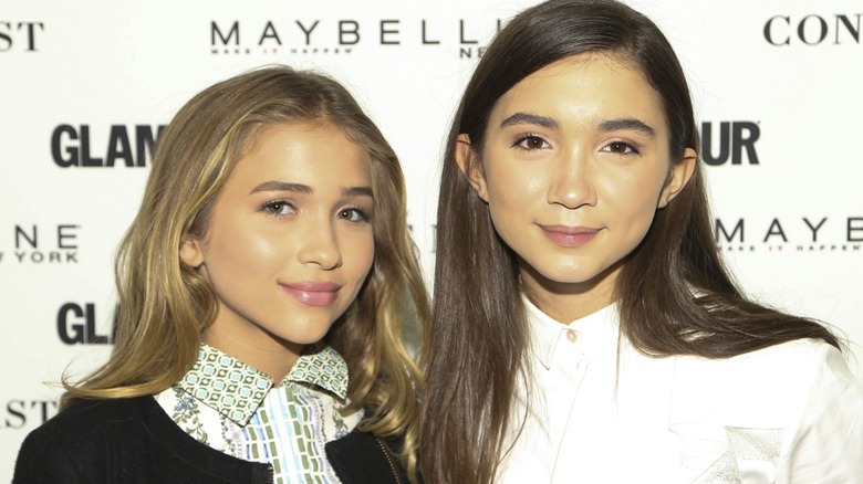 Carmen and Rowan Blanchard at the International Day of the Girl event