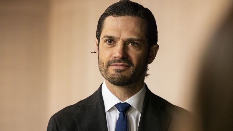 Prince Carl Philip looking thoughtful