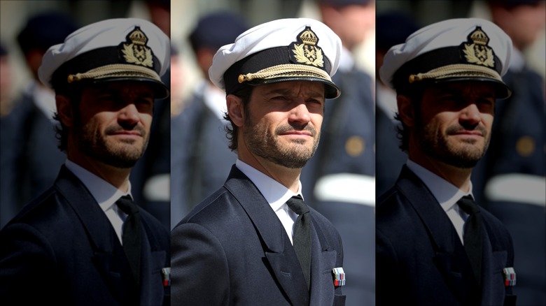 Prince Carl Philip in a military uniform