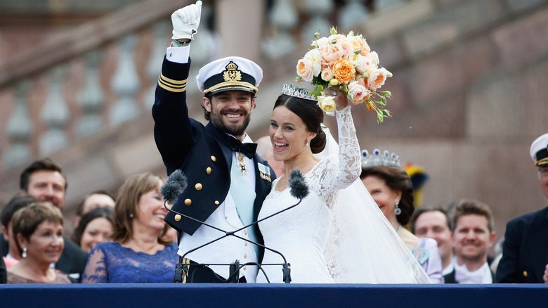 Prince Carl Philip and Sofia Hellqvist on their wedding day