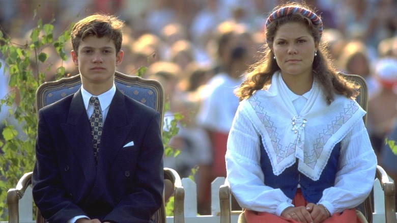 Prince Carl Philip and his sister Princess Victoria