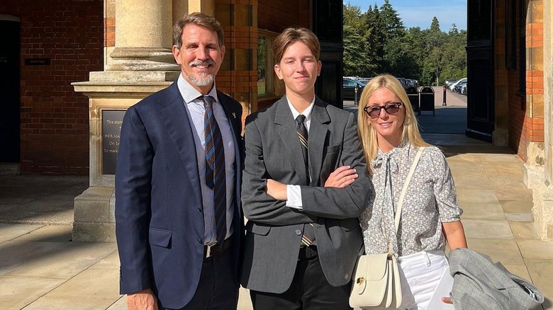 Prince Aristides-Stavros and his parents 