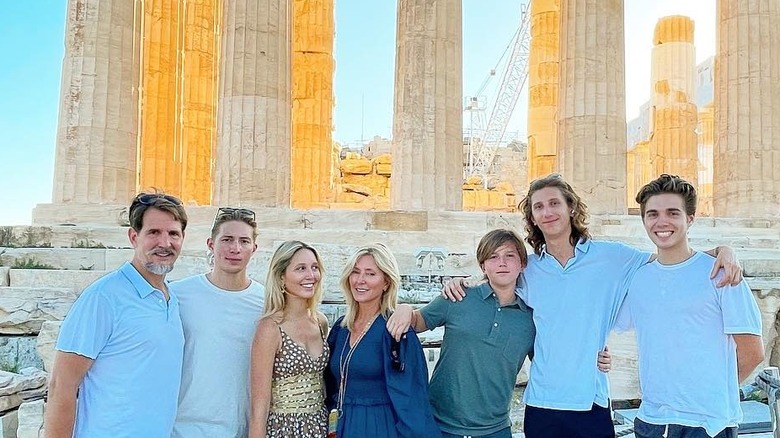 Prince Aristides-Stavros and his family in Greece 