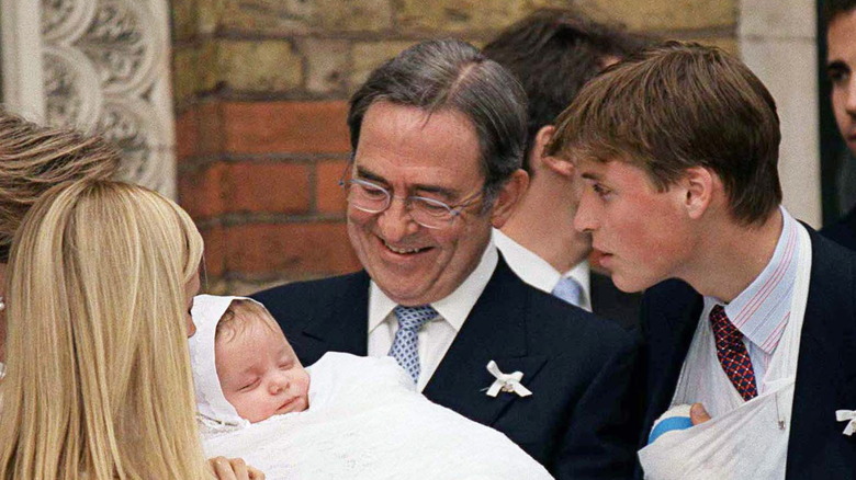 Prince William at the christening of Prince Constantine-Alexios 