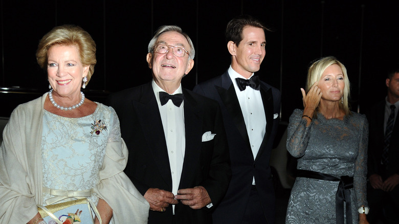 Queen Anne-Marie, King Constantine II, Prince Pavlos, and Princess Marie-Chantal in 2014 