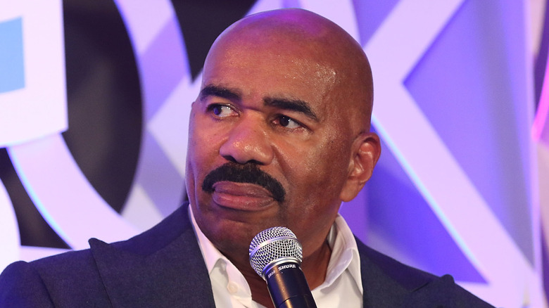 Steve Harvey looking serious